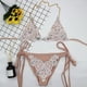 thumbnail image 5 of Traje de baño sexy con lentejuelas hechas a mano, conjunto de bikini de 2 piezas, traje de baño con sujetador sexy, traje de baño con top de encaje, 5 of 5