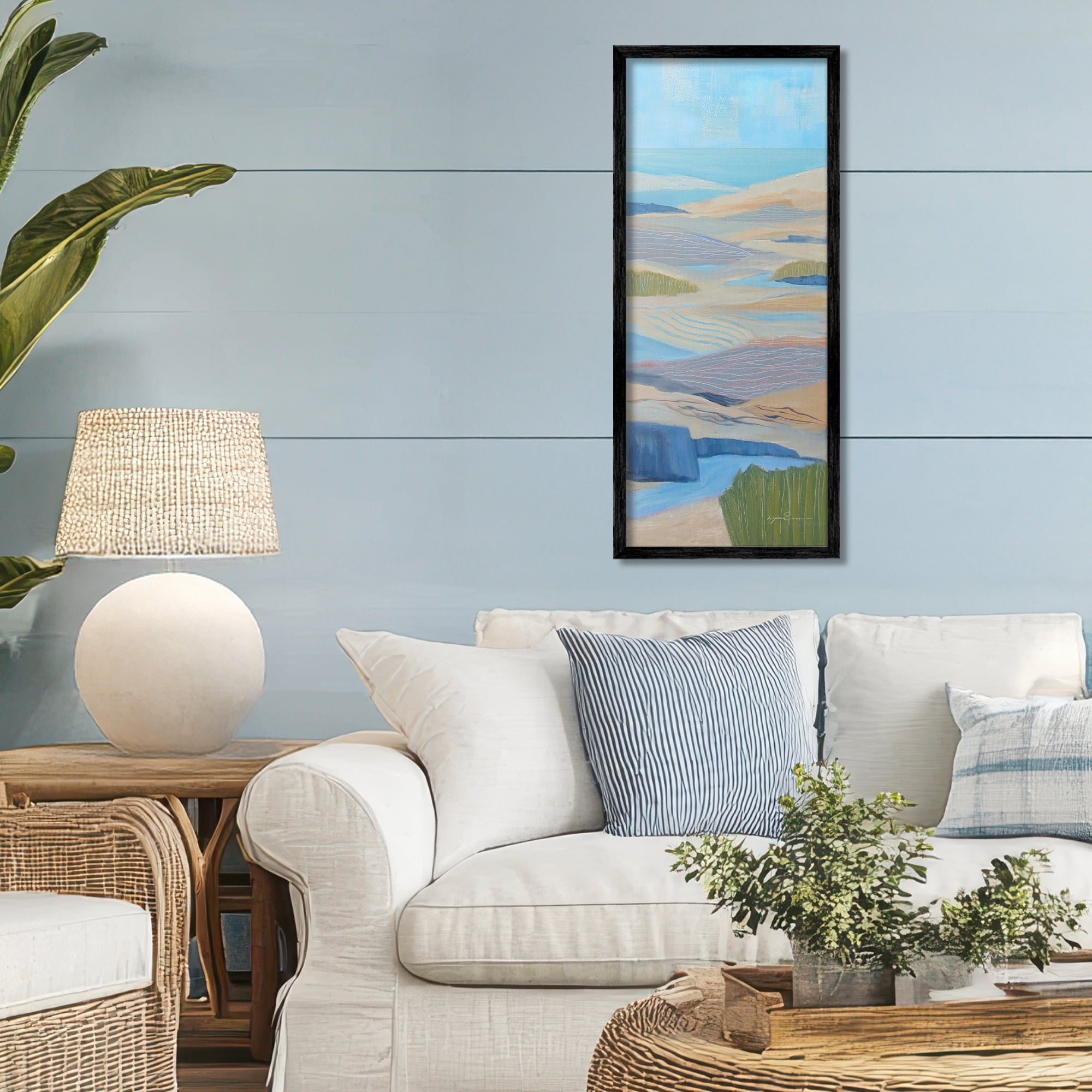 Stupell Industries Ebb & Flow Sand Dunes Black Framed Giclee Art, design by Lynn Ericson Fine Art
