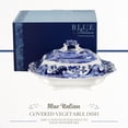 thumbnail image 2 of Spode Blue Italian Covered Vegetable Dish, 12 Inch Serving Dish and Dinner Table Centerpiece, Made of Fine Porcelain, Microwave and Dishwasher Safe, 2 of 7