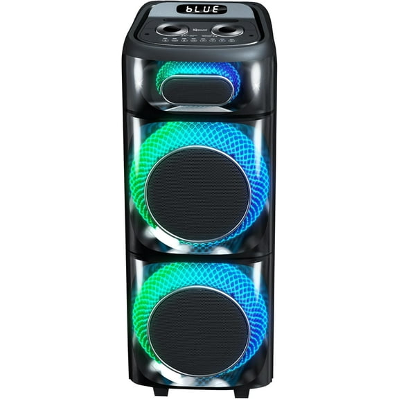 IQ Sound IQ-7710DJBT Cyber Flex 2 X 10-inch Bluetooth Speaker with Powerful Woofer & Tweeter, TWS, Bluetooth, USB/SD Mic