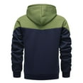 thumbnail image 6 of TFEOQRY Hooded Sweatshirts for Men Casual Zipper Jackets with Pockets Long Sleeve Hooded Tops Olive Green, 6 of 7