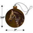 thumbnail image 6 of Baby Zebra Young Foal Wood Christmas Tree Holiday Ornament, 6 of 7