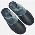 thumbnail image 2 of par de zapatos de interior para hombre y mujer, zapatos de cuero de moda para hombre, zapatillas de algodón, chanclas concisas para hombre, botas simples para mantener el calor en el hogar, 2 of 5