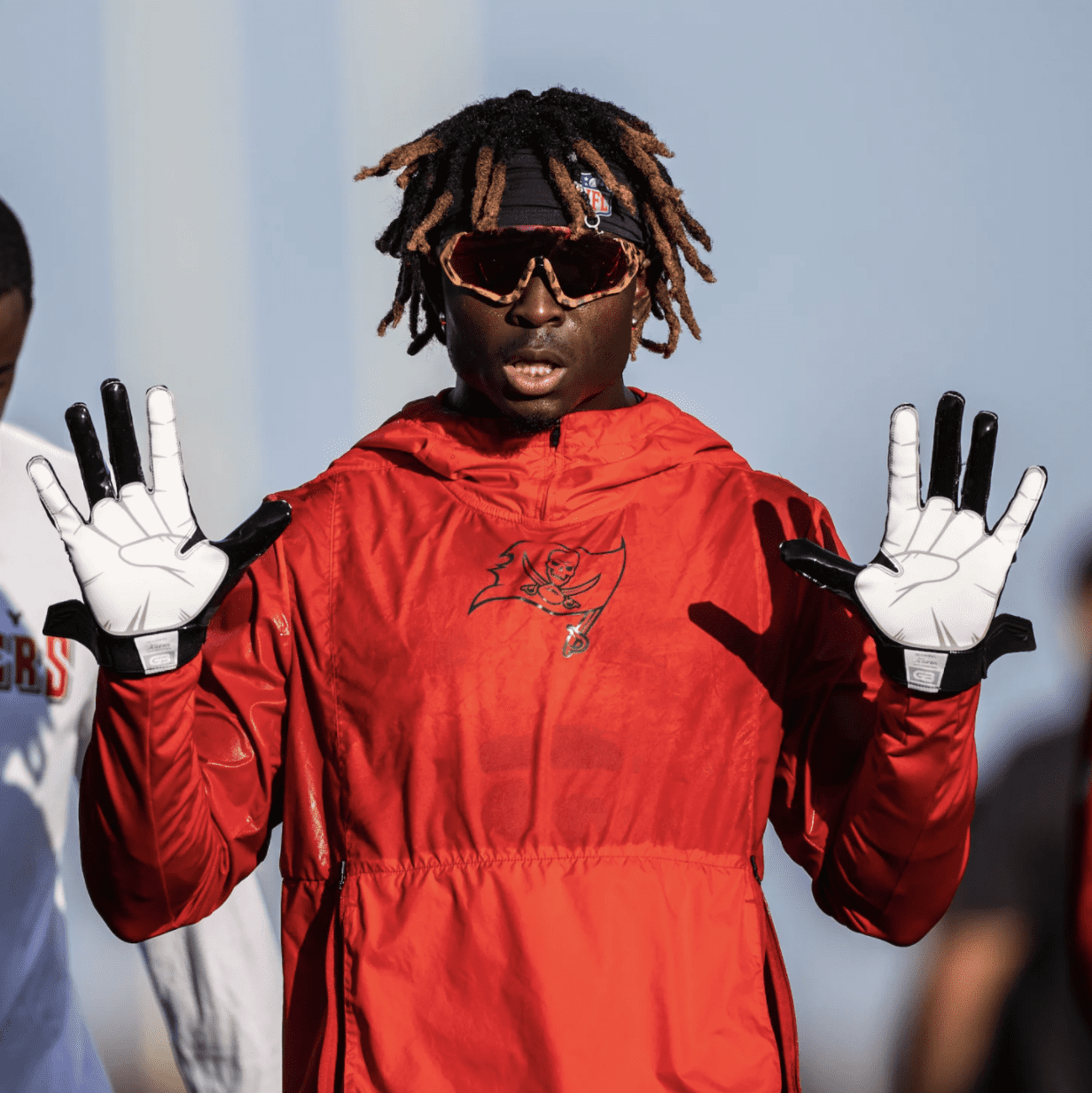 and Hook 'Em Football Gloves Pro Elite Grip Boost Peace Shaka Adult Sizes 