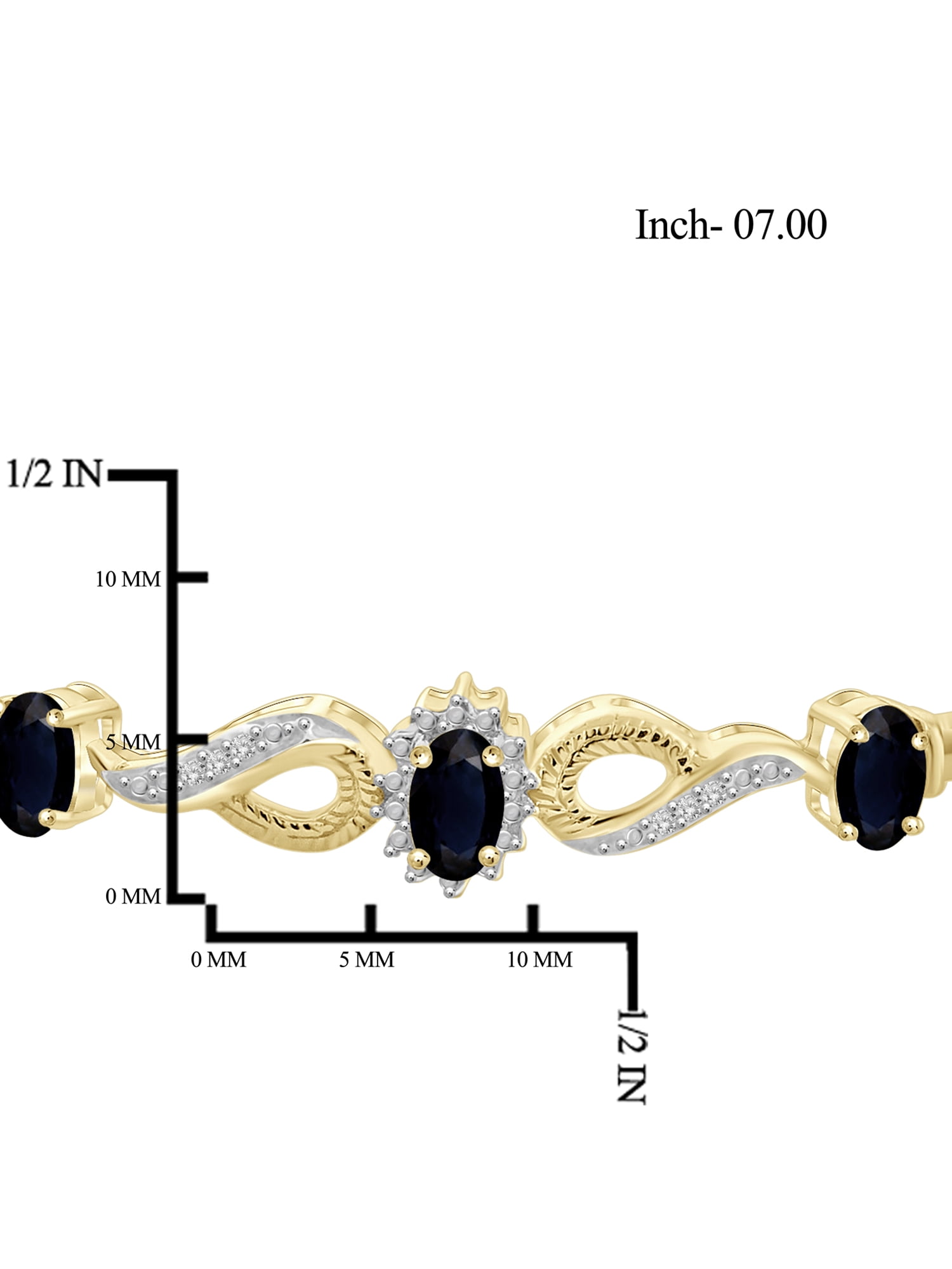 JewelersClub 4.00 Carat T.G.W. Sapphire And White Diamond Accent 14k Gold Over Silver 4-Piece Jewelry set