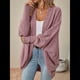 thumbnail image 5 of Suéter Cárdigan Extragrande de Punto Suave para Mujer con Bolsillos Rosa XL, 5 of 9