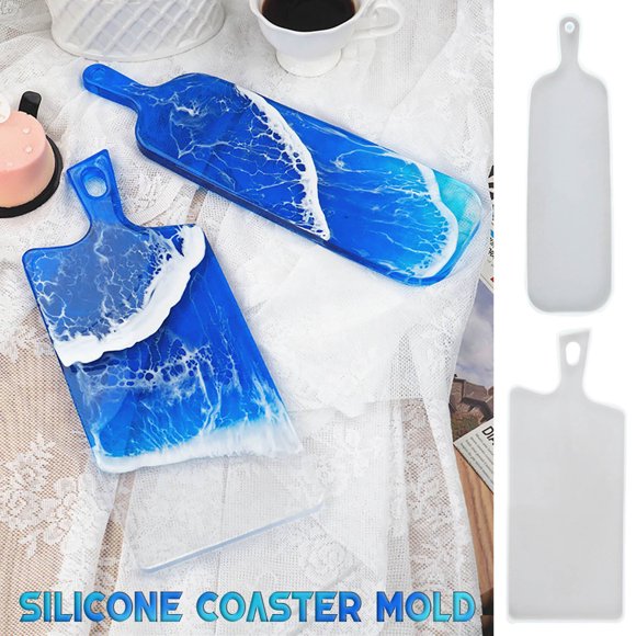 onlyliua para Interior/Exterior Molde La Bandeja de Fruta de Epoxi con Resina para Moldear Tazas, 2 Piezas