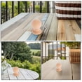 thumbnail image 3 of OULII Unfinished Wood Ball Finial Pillar Shape Beige 1Set For Interior Spaces, 3 of 8