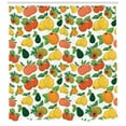 thumbnail image 3 of Ambesonne Vegetarian Shower Curtain, Fresh Fruits Colorful, 69"Wx75"L, Multicolor, 3 of 3