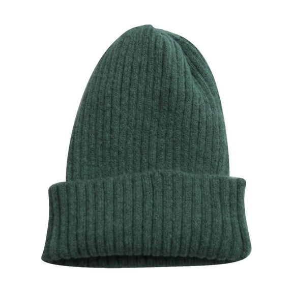 Prolriy Hat and Scarf Set for Women, Women's Autumn and Winter New Versatile Casual Knitted Woolen Hat Hats for Men Mint Green M