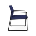 thumbnail image 4 of Gansett Reception Waiting Room Oversize Guest Chair / Black Steel / Blue, 4 of 5