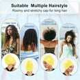 thumbnail image 3 of Oversized Silicone Swim Cap for Men and Women - High Elasticity Waterproof Hair Care Cover for Large Heads, Long Hair, and Thick Hair Volume, Suitable for Swimming, Beach, and Water Sports, 3 of 5