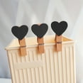 thumbnail image 5 of 10 PCS Heart Wooden Clothespins, Pink Mini Clothespins Photo Clips Small Decorative Wood Peg Pin Craft Clips for Wedding Party Hanging Pictures Postcard Display, 5 of 6