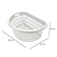 thumbnail image 3 of Cesta Calada para Ropa Plastic Montreal Trends 54 Litros Blanco, 3 of 4