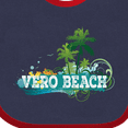 thumbnail image 4 of Inktastic Vero Beach Florida Vacation Boys or Girls Baby Bib, 4 of 4