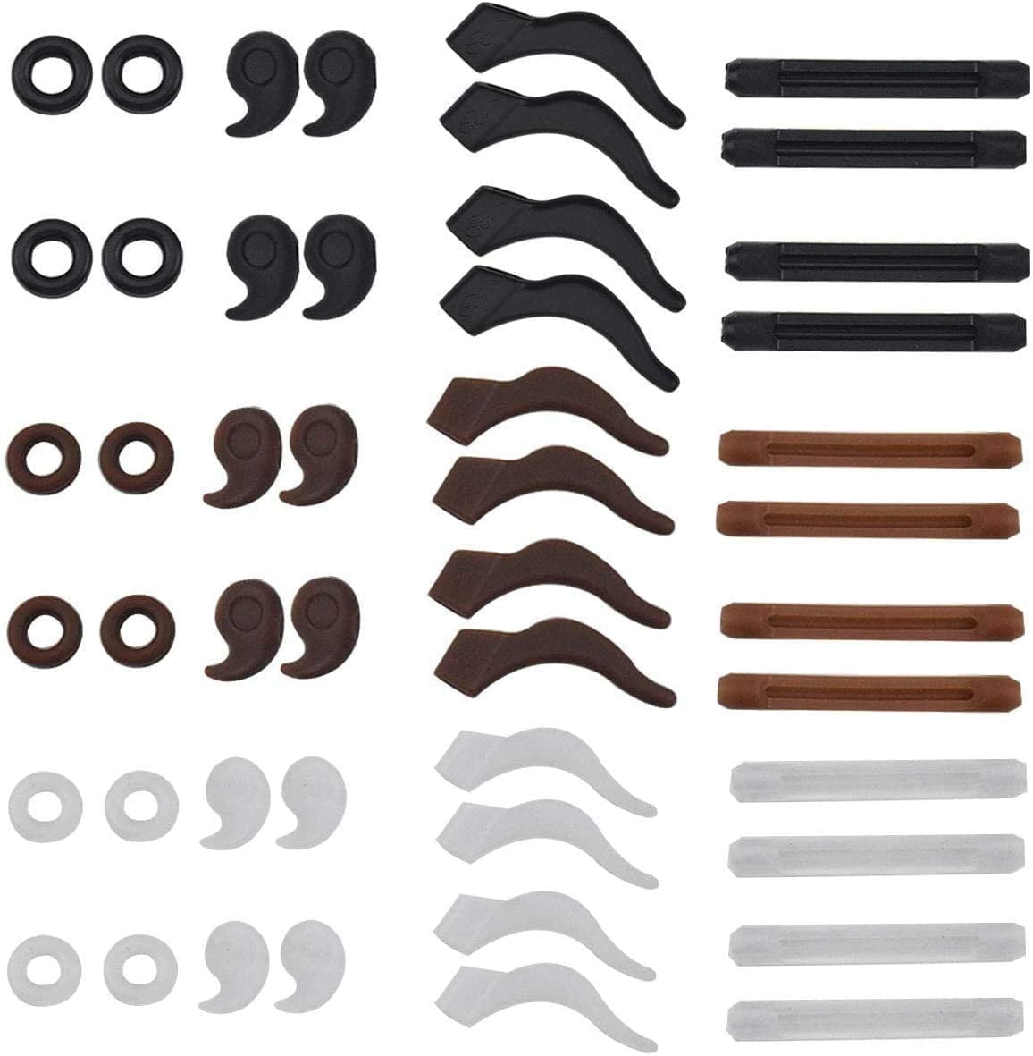 AntiSlip Holder for Glasses, 24 Pairs Silicone Eyeglasses Retainers