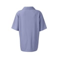 thumbnail image 4 of Women's Golf Short Sleeve Shirts Lightweight Moisture Wicking Collared T Shirt Light Purple XL, 4 of 5