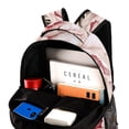 thumbnail image 4 of Peony Backpack Lightweight Bookbag Travel Rucksack Laptop Daypack for Women Men, 4 of 6