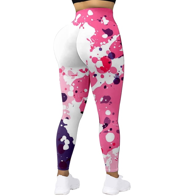 MKLEKYY Leggings de mujer de cintura alta para mujer, pantalones deportivos suaves para yoga, pantalones para correr y entrenar