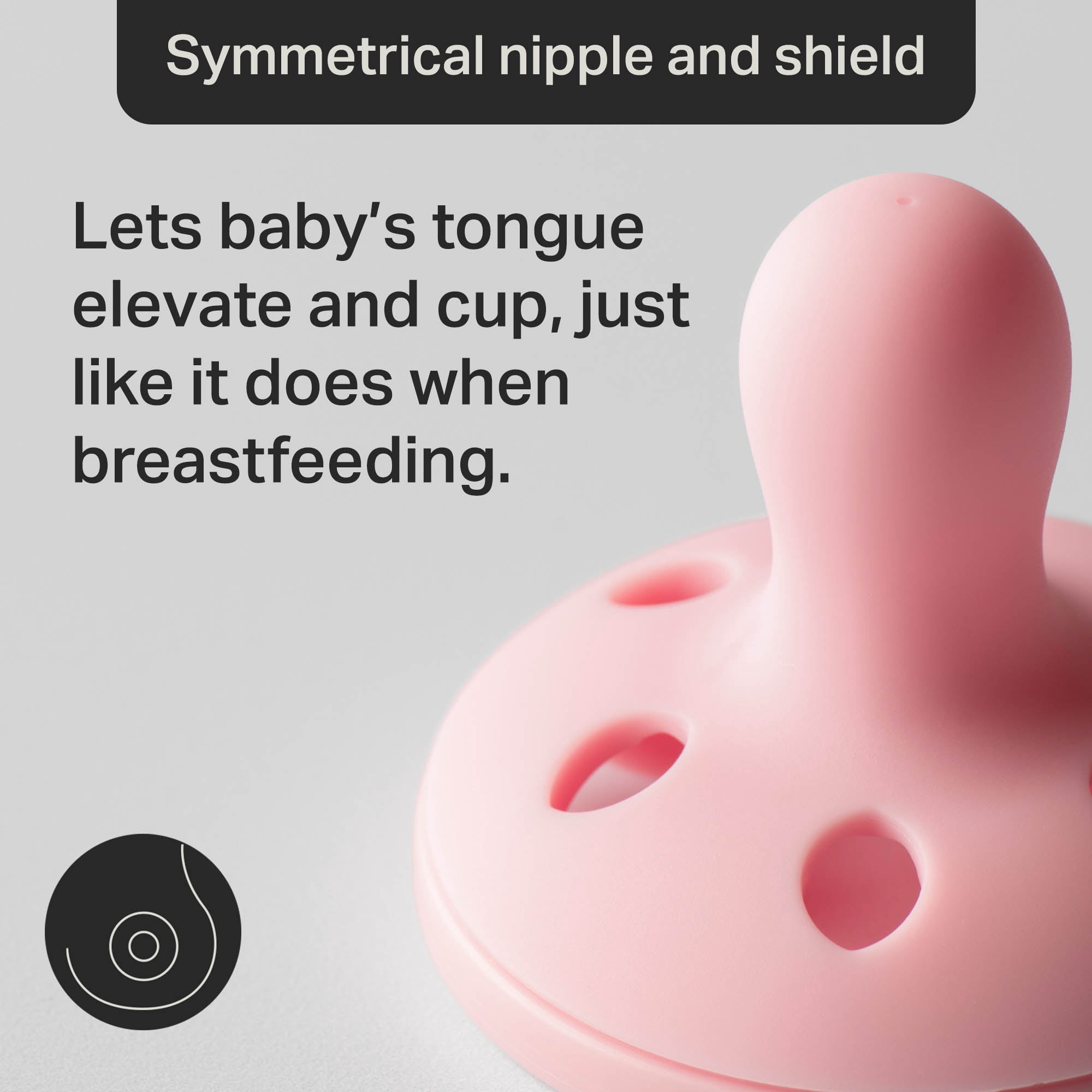 Tommee Tippee Breast-like Pacifier, 6-18m, 4 Count, Lightweight, One-piece Silicone Design