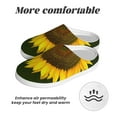 thumbnail image 6 of Daiia Sunflower3 Print Women’s Fuzzy Slippers Memory Foam Lightweight House Shoes Cozy Loafer Flannel House Shoes-44/45, 6 of 7