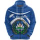 thumbnail image 3 of Nueva sudadera con capucha unisex de gran tamaño con estampado 3D de la bandera del emblema de El Salvador, con cremallera, ropa de calle informal, 3 of 5