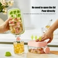 thumbnail image 2 of Ice Cube Bottle,2 in 1 Touch-Free Ice Cube Tray Water Bottle with Lid and Bin,Ice Cube Tray with Straw,500/800ML Ice Cube Making Bottle,Easy Ice Release for Coffee,Juice, 2 of 10