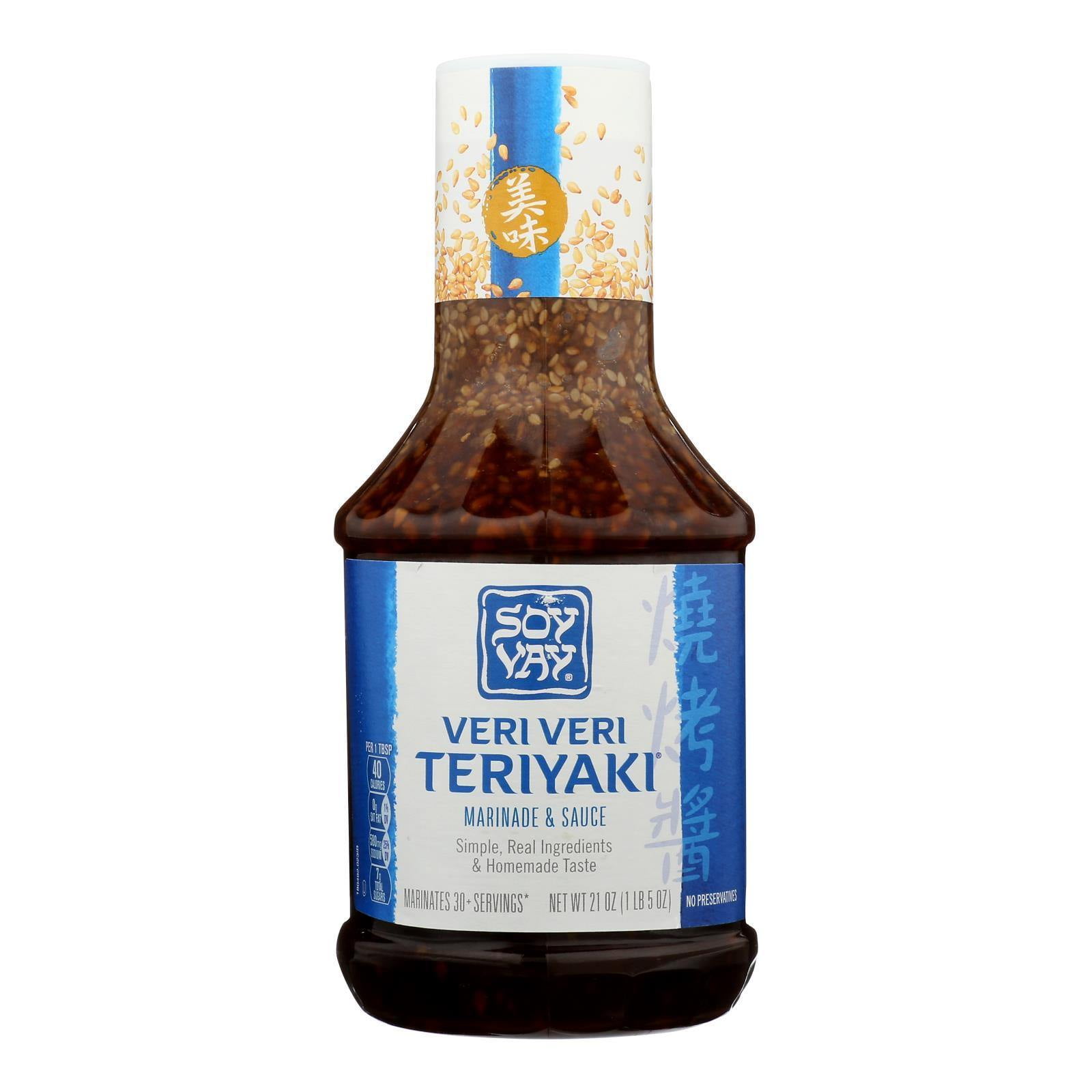 Soy Vay Veri Teriyaki Marinade and Sauce Case of 6 21 Fl oz