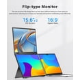 thumbnail image 6 of UPERFECT Folding Stacked Triple Monitor, Dual Portable Monitor 15.6" 1080P 60HZ Built-in Stand, BE156MF, 6 of 12
