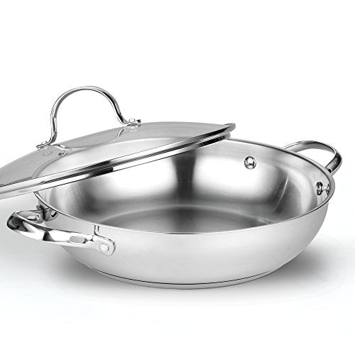 Cooks Standard 02502 Classic Everyday Chef Stir Fry Pan, 12"/30 cm, Silver