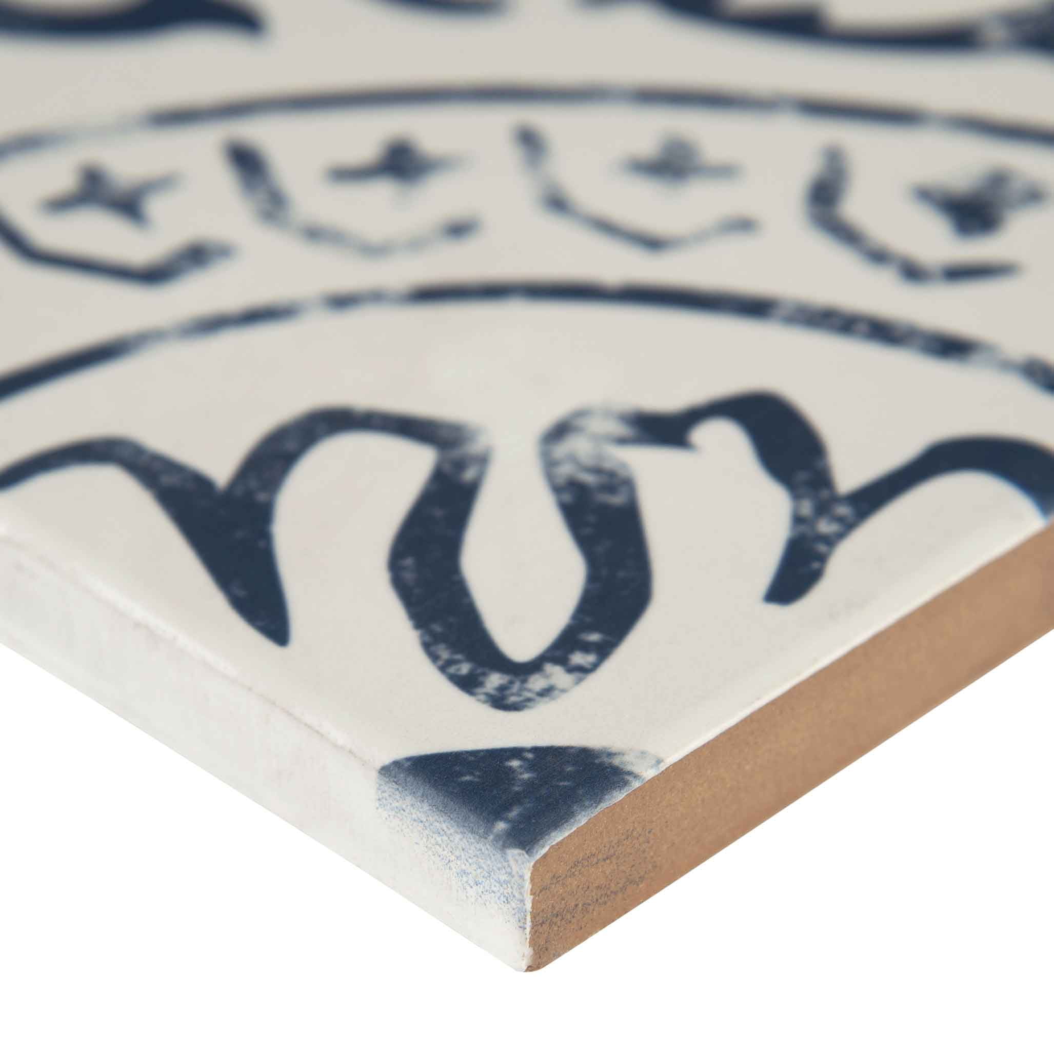 MSI Indigo 8 in. x 8 in. Glazed Porcelain Floor And Wall Tile