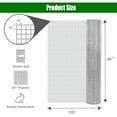 thumbnail image 3 of LoLado 36inx100ft 1/4 in 23 Gauge Hardware Cloth Welded Cage Wire Chicken Fence Mesh Rolls Square Chicken Wire Netting Raised Garden Rabbit Fence Snake Fencing Rodent Animals, Silver, 3 of 10