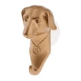 thumbnail image 4 of Gancho de pared simple con forma de cabeza de animal, para abrigos y sombreros, resistente Perro de oro, 4 of 6