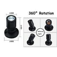 thumbnail image 2 of FSLiving 1W LED Mini Spotlight 360°Rotated Plug in Button Cable Black Lampbody Warm White Light(3000K) for Accent Lighting Cartoon Jewelry Showcase Cabinet Lego Model - 1 Set with 2 Spotlights, 2 of 5