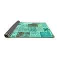 thumbnail image 2 of Ahgly Company Indoor Rectangle Patchwork Turquoise Blue Transitional Area Rugs, 3' x 5', 2 of 4