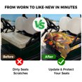 thumbnail image 4 of Golf Cart Seat Covers for 2 Seater,Fall Forest Squirrel Microfiber Cart Seat Towel Blanket,Orange Maple Leaf Autumn Mushroom Absorbent Breathable NonSlip Bench Seats Protector for Golf Course 51"x31", 4 of 9