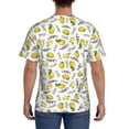 thumbnail image 2 of Naloa Lavender Flowers Men's T-Shirt Sport T-shirt Men's Basic Tee Casual Men's Shirt, Round Neck, Short Sleeves - Large, 2 of 5