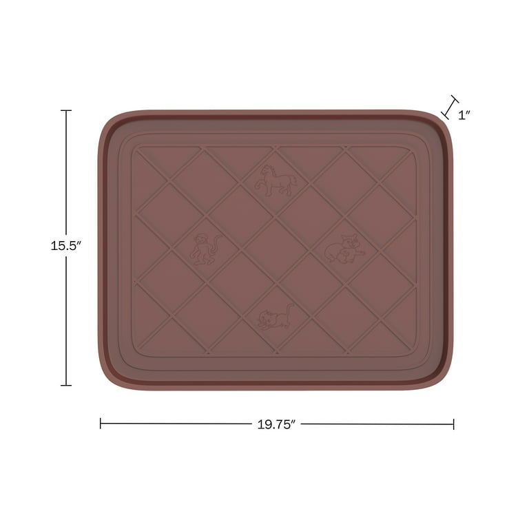 Ottomanson 2-ft x 3-ft Black Rectangular Indoor or Outdoor Boot Tray in the  Mats department at