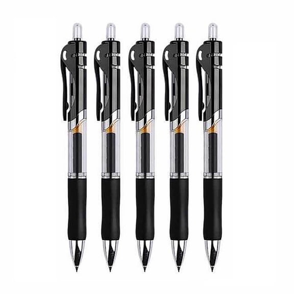 Taotanxi Black Gel Ink Pens for Writing, 0.5 mm Pens Fine Point Smooth Writing Pens for Journaling, Bulk Retractable Rollerball Pens for School Office Supplie,1 Pack