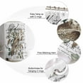 thumbnail image 5 of Small Stall Shower Curtain 48x72 Inch Narrow Half Size Farmhouse Owl Bath Curtains Bathroom Decor Country Envelope Postmark Botancial Waterproof Fabric Shower Curtain Set with Hooks 48 Inch, 5 of 6