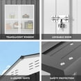 thumbnail image 2 of NETAJE 8'x12' Outdoor Storage Garden Shed with Window, Lockable Doors and Air Vent for Backyard Garden Patio Lawn, Black, 2 of 7