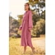 thumbnail image 4 of Vestido PRETTYGARDEN XXL Manga Larga Escote en V Rosa, 4 of 8