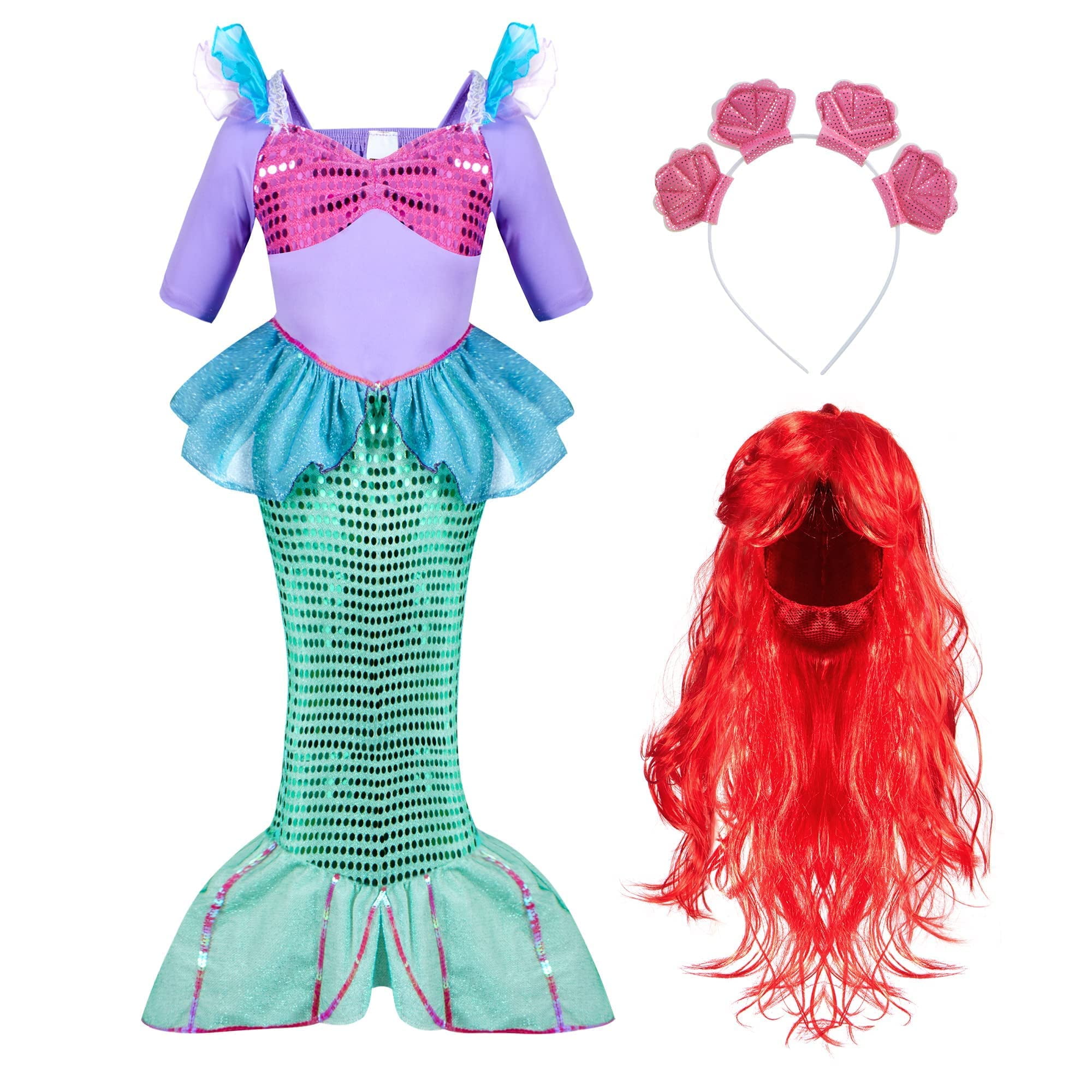 Spooktacular Creations Girls Mermaid Costume, Kids Mermaid Princess