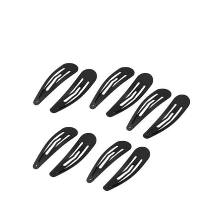 Unique Bargains 10 Pcs Women Hairstyle Black Metal Bow Prong Hair Clip (Best Hairstyle For Heavy Set Woman)