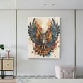thumbnail image 6 of Susaid Colorful Owl Tattoo Art Pattern Vertical Canvas Wall Decor 12x16in - Waterproof with Wood Frame & Damage-Free Hanging Kit, 6 of 8