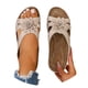 thumbnail image 3 of MKLEKYY Sandalias de Plataforma para Mujer, Sandalias de Verano A La Moda Con Nuevo Patrón de Flores, decoración, Punta Abierta, Transpirables, Cómodas, Suela Gruesa, Cuña, Zapatos Ligeros, 3 of 5