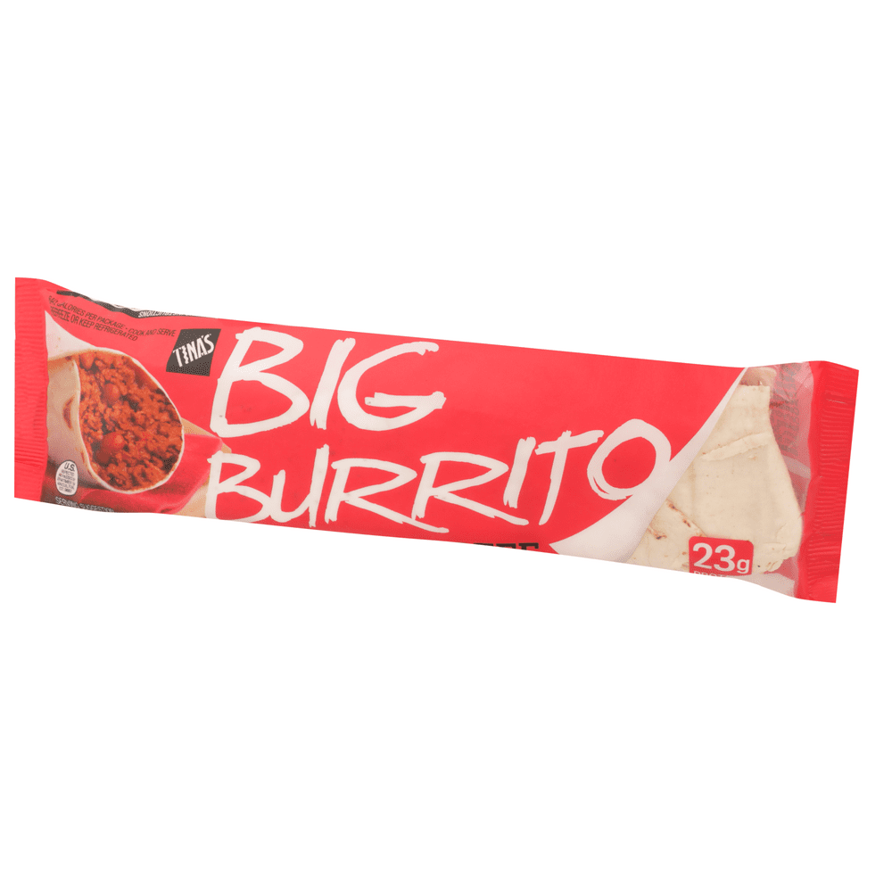 Tina's Big Burrito Red Hot Beef 10oz - Walmart.com - Walmart.com
