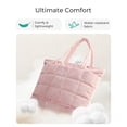 thumbnail image 3 of Bolsa acolchada BAGSMART, expandible, resistente al agua, rosa, 3 of 7