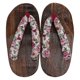 thumbnail image 1 of 1 Pair Japanese Style Shoes Creative Clog Sandal Stylish Wooden Clog Slippers, 1 of 3
