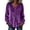 Purple, variant on qafoshin Long Sleeve Shirts for Women Casual V Neck Button Down Blouses Fashion Pullover Fall Tops